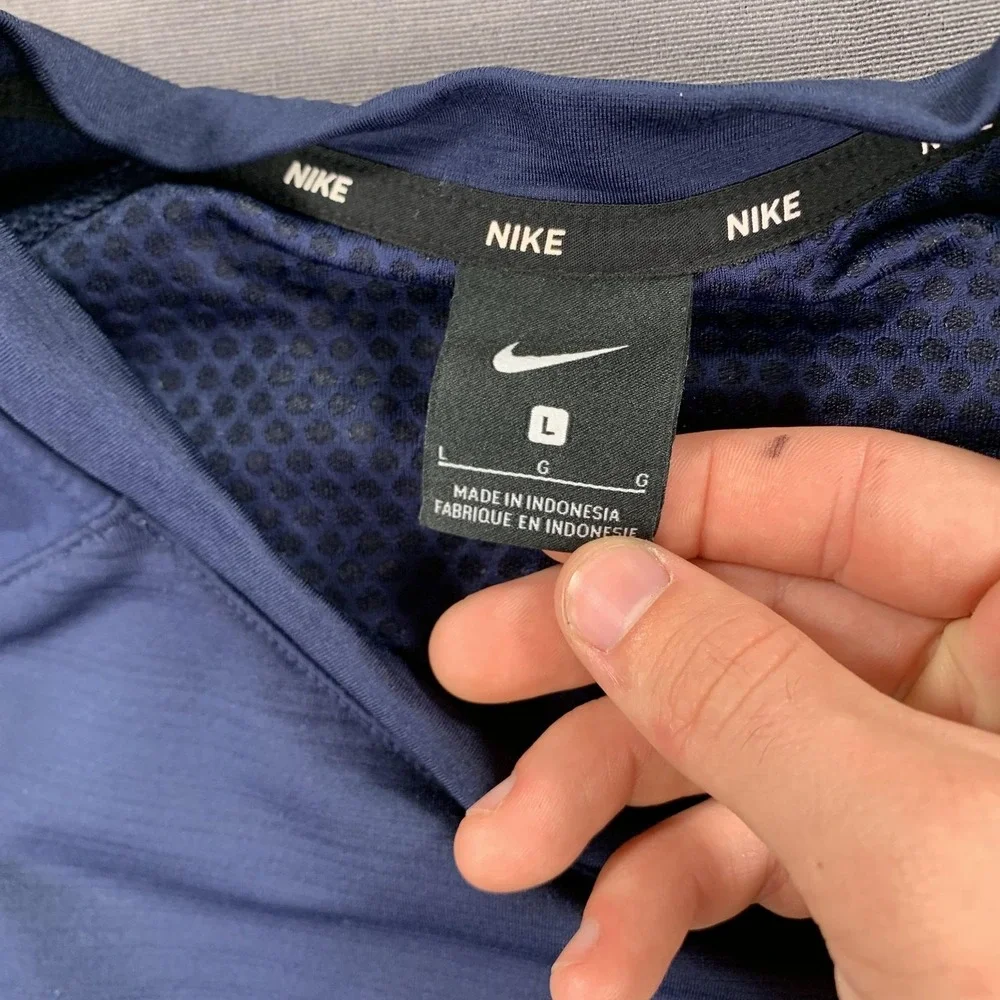 Nike Jacket Men LG Sacramento State Hornets Swoosh Quarter‎ Zip Pullover Pockets